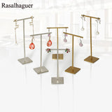 Metal Gold/Silver Earrings Jewelry Stand Earrings Ring Storage
