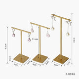 Metal Gold/Silver Earrings Jewelry Stand Earrings Ring Storage