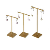 Metal Gold/Silver Earrings Jewelry Stand Earrings Ring Storage