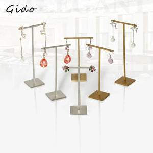 Metal Gold/Silver Earrings Jewelry Stand Earrings Ring Storage