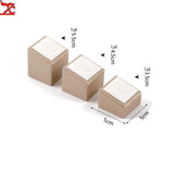 Ring Display Stand Pu Leather Jewelry Props Ring Display Tray Earring Holder