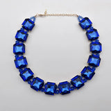 Colorful Crystal Necklace Party Jewelry Women's Gift