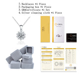 1.0ct D Moissanite Necklace 925 Sterling Silver Wedding Jewelry