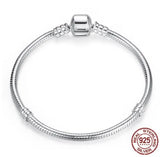 925 Sterling Silver Charm Chain for Pan Bracelet Women Jewelry Gift