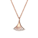S925 Silver Zircon Pendant Necklace For Women 40+5cm