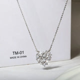 4ct Sapphire Heart Pendant Necklace - Anniversary Gift