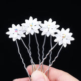 10pcs/Set Flower Hair Pins Bridal Wedding Clips Bridesmaid Decoration Gift