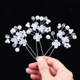 10pcs/Set Flower Hair Pins Bridal Wedding Clips Bridesmaid Decoration Gift