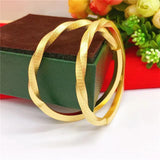 14k Women's Bracelet: Pure Open Bridal Matte Fine Jewelry