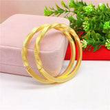 14k Women's Bracelet: Pure Open Bridal Matte Fine Jewelry