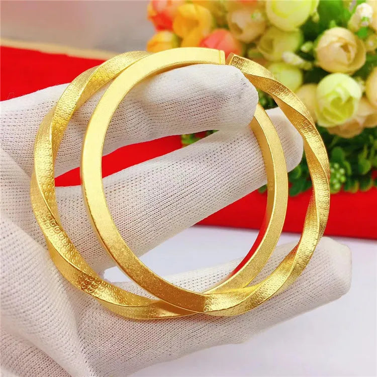 14k Women's Bracelet: Pure Open Bridal Matte Fine Jewelry