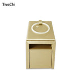15.5cm PU Bracelet Jewelry Organizer Tower Wooden Bangle Jade Display Stand