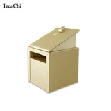 15.5cm PU Bracelet Jewelry Organizer Tower Wooden Bangle Jade Display Stand