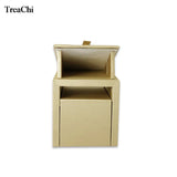 15.5cm PU Bracelet Jewelry Organizer Tower Wooden Bangle Jade Display Stand