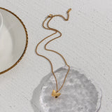 18K Plated Butterfly Pendant Choker Necklace for Women