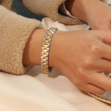 18K Plated Waterproof Wrist Bracelets for Women