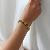 18K Plated Waterproof Wrist Bracelets for Women