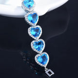 Natural Sapphire Gemstone Bracelet for Women, High Jewelry Wedding Bijoux Femme