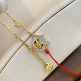 18k Red Rope Bracelet for Women - High Jewelry