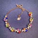 18k Gemstone Bracelet for Women Wedding Gift Bijoux Femme