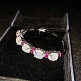 18k Natural Jade Gemstone Bracelet for Women High Jewelry
