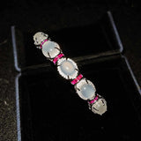 18k Natural Jade Gemstone Bracelet for Women High Jewelry