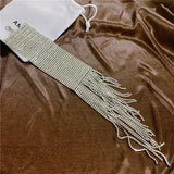 Rhinestone Tassel Hand Chain for Women Bridal Wedding Jewelry