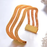 24K Dubai Bangles for Women Girls Bride Bracelet Gift