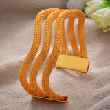 24K Dubai Bangles for Women Girls Bride Bracelet Gift