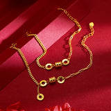 24k Small Waist Bracelet Women Fine Jewelry