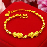 24k Plated Pixiu Bracelet for Women