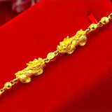 24k Plated Pixiu Bracelet for Women