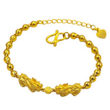 24k Plated Pixiu Bracelet for Women