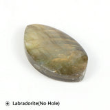 Labradorite Irregular Moon Stone Charm Pendant DIY Jewelry Making
