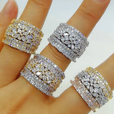 Stackable Wedding Rings Set CZ Bridal Jewelry