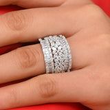 Stackable Wedding Rings Set CZ Bridal Jewelry