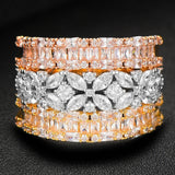Stackable Wedding Rings Set CZ Bridal Jewelry