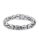 316L Stainless Steel 8MM Silver Chain Bracelet For Men