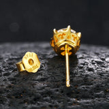 5mm Crystal 925 Sterling Silver Stud Earrings for Women Wedding