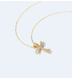 925 Silver Crucifix Charm Necklace Choker for Women