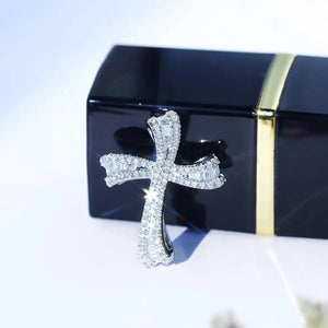 925 Silver Crucifix Charm Necklace Choker for Women