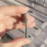 925 Silver Jesus Cross Pendant Necklace with Diamond