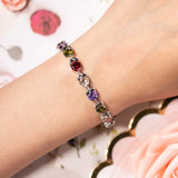 925 Silver Gemstone Bracelets For Women Wedding Jewelry