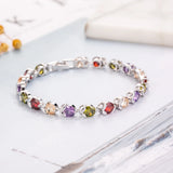 925 Silver Gemstone Bracelets For Women Wedding Jewelry