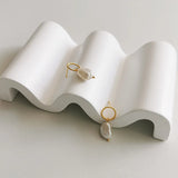 925 Silver Sterling Earrings Baroque Freshwater Pearl Earrings For Women