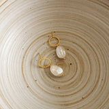 925 Silver Sterling Earrings Baroque Freshwater Pearl Earrings For Women