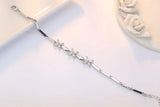 925 Silver 3 PC Horse Zirconia Clovers Bracelets For Women