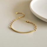 925 Silver Bracelet 18K Strip Bracelet For Women