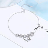 925 Silver Bell Anklets for Women Party Fine Jewelry