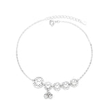 925 Silver Bell Anklets for Women Party Fine Jewelry